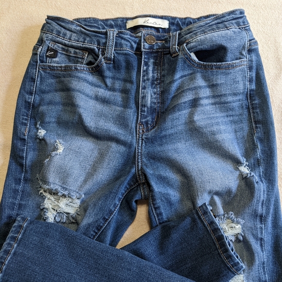 KANCAN Destroyed Zipper Ankle Skinny Jeans - Picture 8 of 12